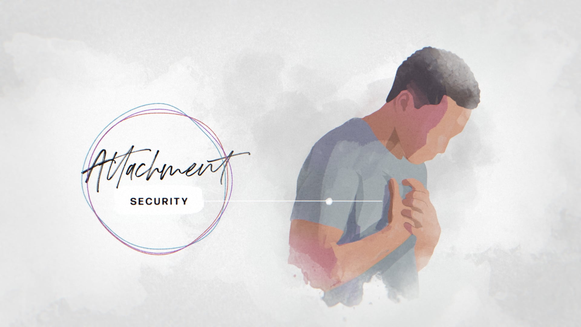 illustration of man with text attachment security